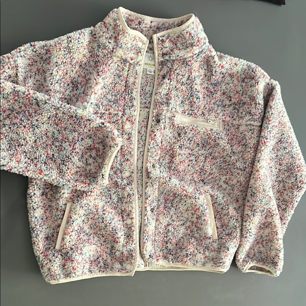 Aerie Offline Pom Pom Jacket
